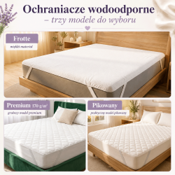 Ochraniacz na materac nieprzemakalny wodoodporny – 4 gumki